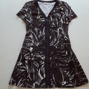 Tory Burch brown jungle animal print dress small
